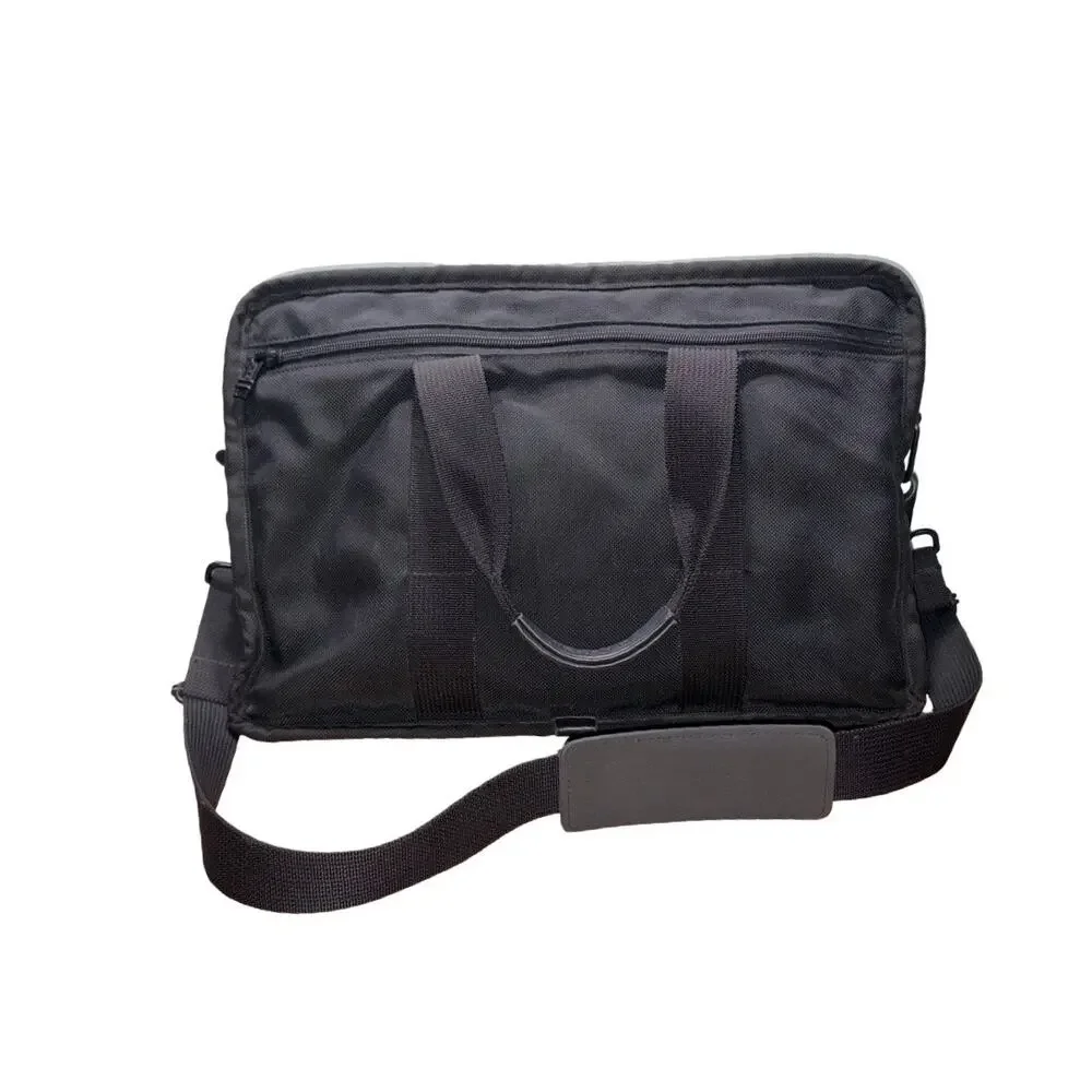 TUMI Black Nylon Business Laptop Briefcase Messenger Bag